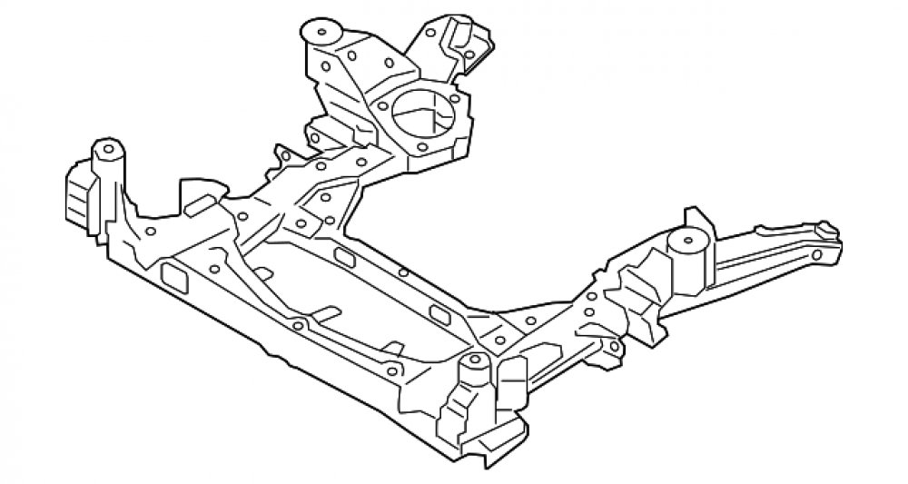 Подрамник передний BMW X5 X6 X7 G05 G06 G07 F95 F96 X-drive