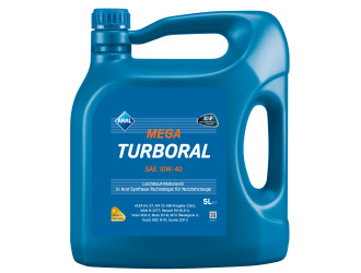 Масло моторное полусинтетическое "megaturboral 10w-40", 5л