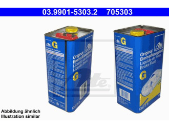 Жидкость тормозная dot 3, "brake fluid g", 5л