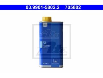 Жидкость тормозная dot 4, "brake fluid sl", 1л