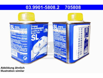 Жидкость тормозная dot 4, "brake fluid sl", 0.25л