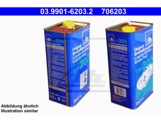 Жидкость тормозная dot 4, "brake fluid typ 200", 5л
