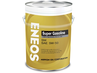 Масла моторные eneos super gasoline sm синтетика 5w50 20л