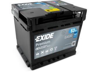 Аккумулятор exide premium 12v 53ah 540a