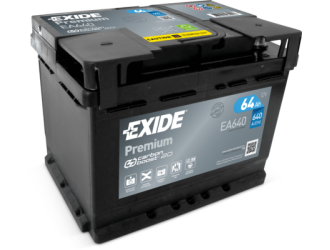 Аккумулятор exide premium 12v 64ah 640a