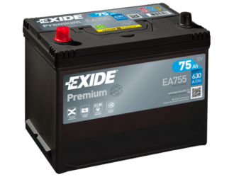 Аккумулятор exide premium 12v 75ah 630a