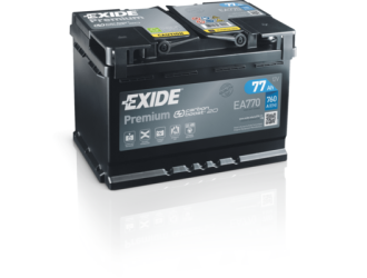 Аккумулятор exide premium 12v 77ah 760a