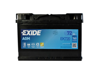 Аккумулятор exide start-stop agm 12v 72ah 760a