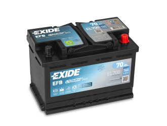 Аккумулятор exide start-stop efb 12v 70ah 760a