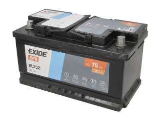Аккумулятор exide start-stop efb 12v 75ah 730a