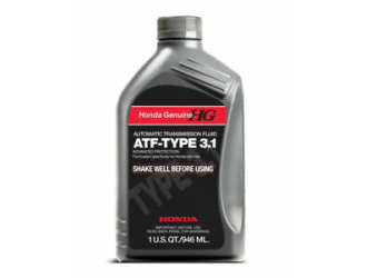 Масло трансмиссионное honda atf-type 3.1, 0,946 л