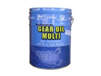 Масло трансмиссионное минеральное hyundai gear oil multi gl-5 sae 80w-90, 20л