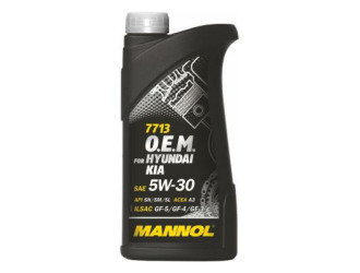 Масло моторное синтетическое "7713 o.e.m. for hyundai kia 5w-30", 1л