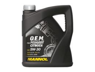 Масло моторное синтетическое "7703 o.e.m. for peugeot citroen 5w-30", 4л
