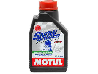 Масло моторное полусинтетическое "snowpower 2t", 1л