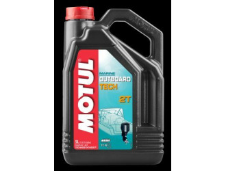 Масло моторное полусинтетическое "outboard tech 2t", 5л