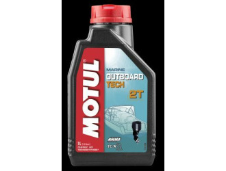 Масло моторное полусинтетическое "outboard tech 2t", 1л
