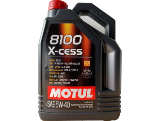 Масло моторное синт motul 8100 x-cess 5w-40 sn a3/b4, 5л