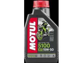 Масло моторное полусинт motul 5100 ester 4-такт 15w-50 sl, 1л