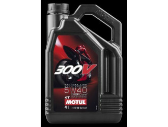 Масло моторное синтетическое "300v 4t factory line road racing 5w-40", 4л