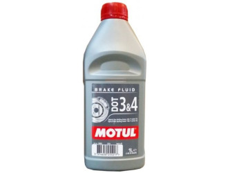Жидкость тормозная motul dot 3&4, 1л