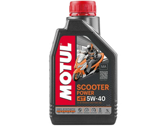 Масло моторное синт motul scooter power 4-такт 5w-40 sn jaso ma, 1л