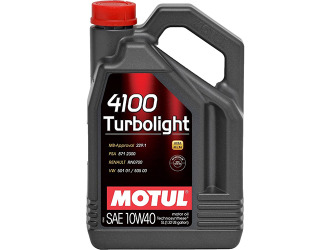 Масло моторное полусинт motul 4100 turbolight 10w-40 sn, 5л