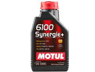 Масло моторное полусинт motul 6100 synergie+ 10w-40 sn/cf, 1л