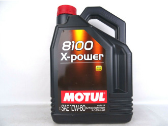 Масло моторное синт motul 8100 x-power 10w-60 sp a3/b4, 5л