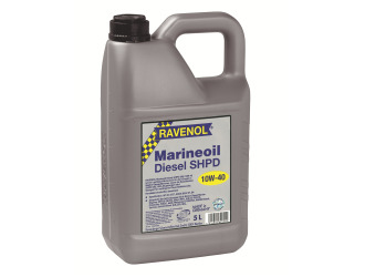 Масло моторное минеральное "marineoil diesel shpd 10w-40", 5л