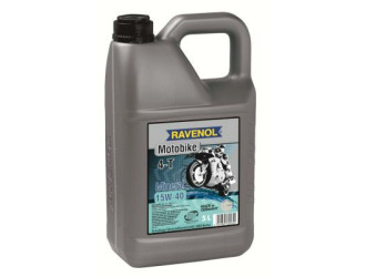 Масло моторное синтетическое "motobike 4-t mineral 15w-40", 5л