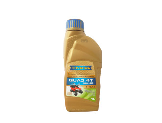 Масло моторное полусинтетическое "quad 4t 10w-40", 1л