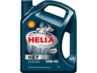 Масло моторное полусинтетическое "helix hx7 10w-40", 4л
