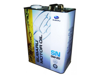 Масло моторное subaru sae 0w-20 sn, 4л